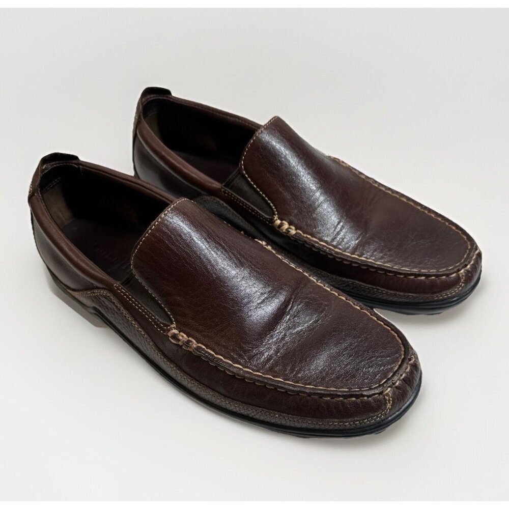 Cole Haan Tucker Venetian Brown Leather Loafers Driving Mocs Men’s Size 9 M